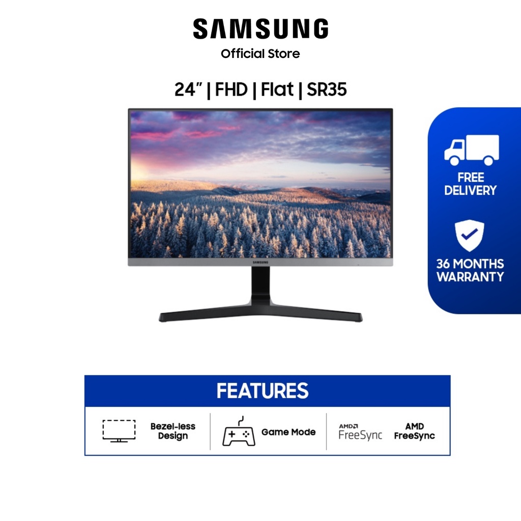 Samsung 24-inch SR350 Bezel-Less IPS LED Monitor